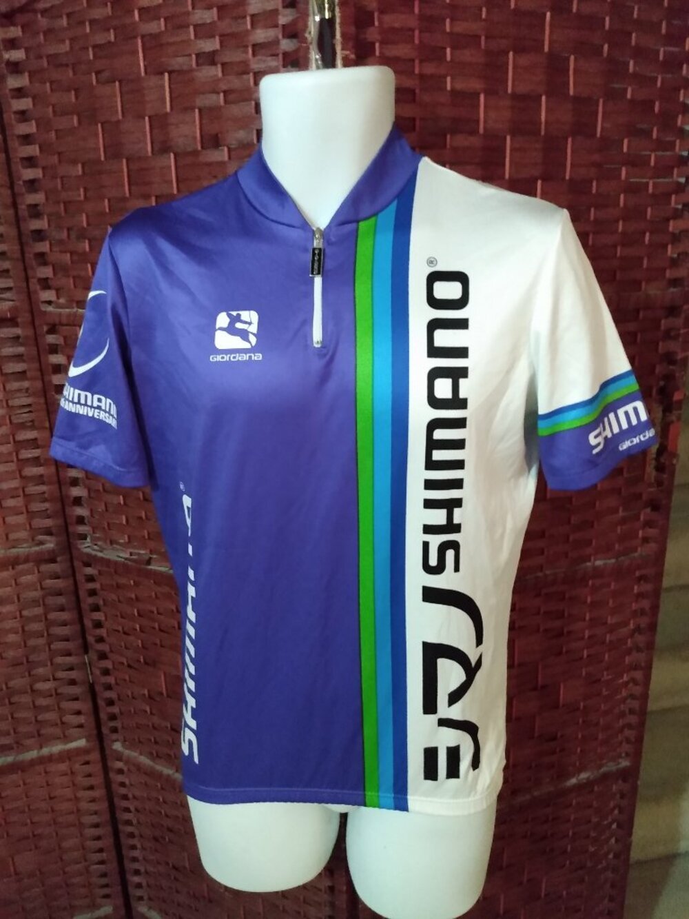 Vintage Giordana Shimano Cycling Jersey 90s 70th Anniversary Size M - 3 - 48